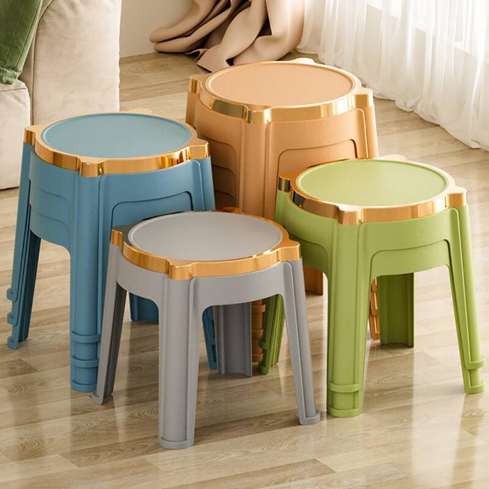 金邊皮紋凳(小號(hào))