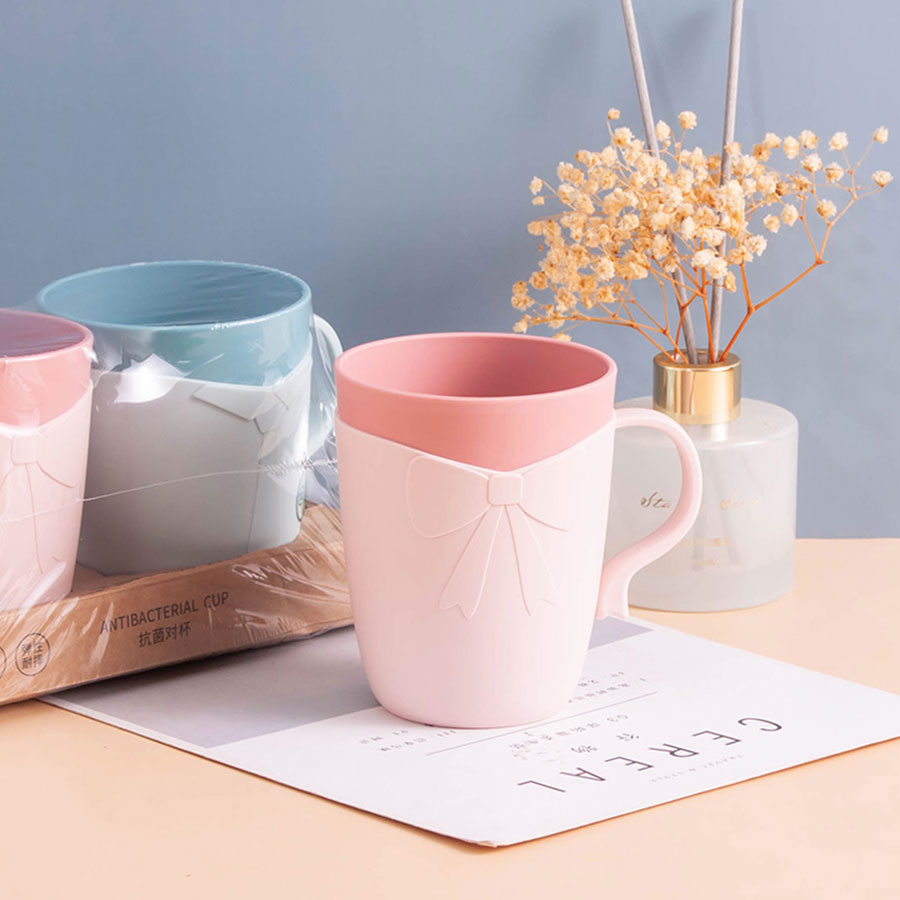 領結(jié)抗菌口杯/對杯(48